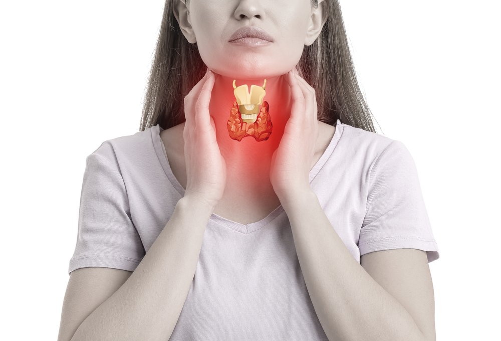 Thyroid disease symptoms affecting the face, including facial swelling, skin changes, and eye appearance linked to hormone imbalance.