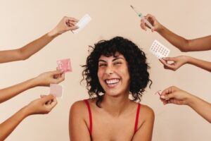 Birth control options including pills, iud, and implant displayed for comparison